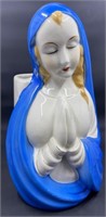 Mid Century Praying Virgin Mary Madonna Vase