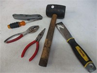 Tool Lot - Mallet, Box Cutter +