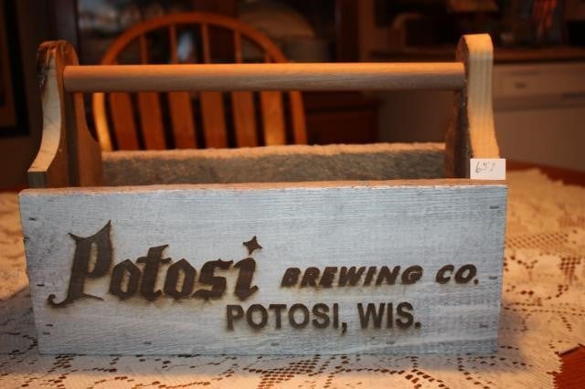Potosi Brewing Co Wooden Toy Chest Box