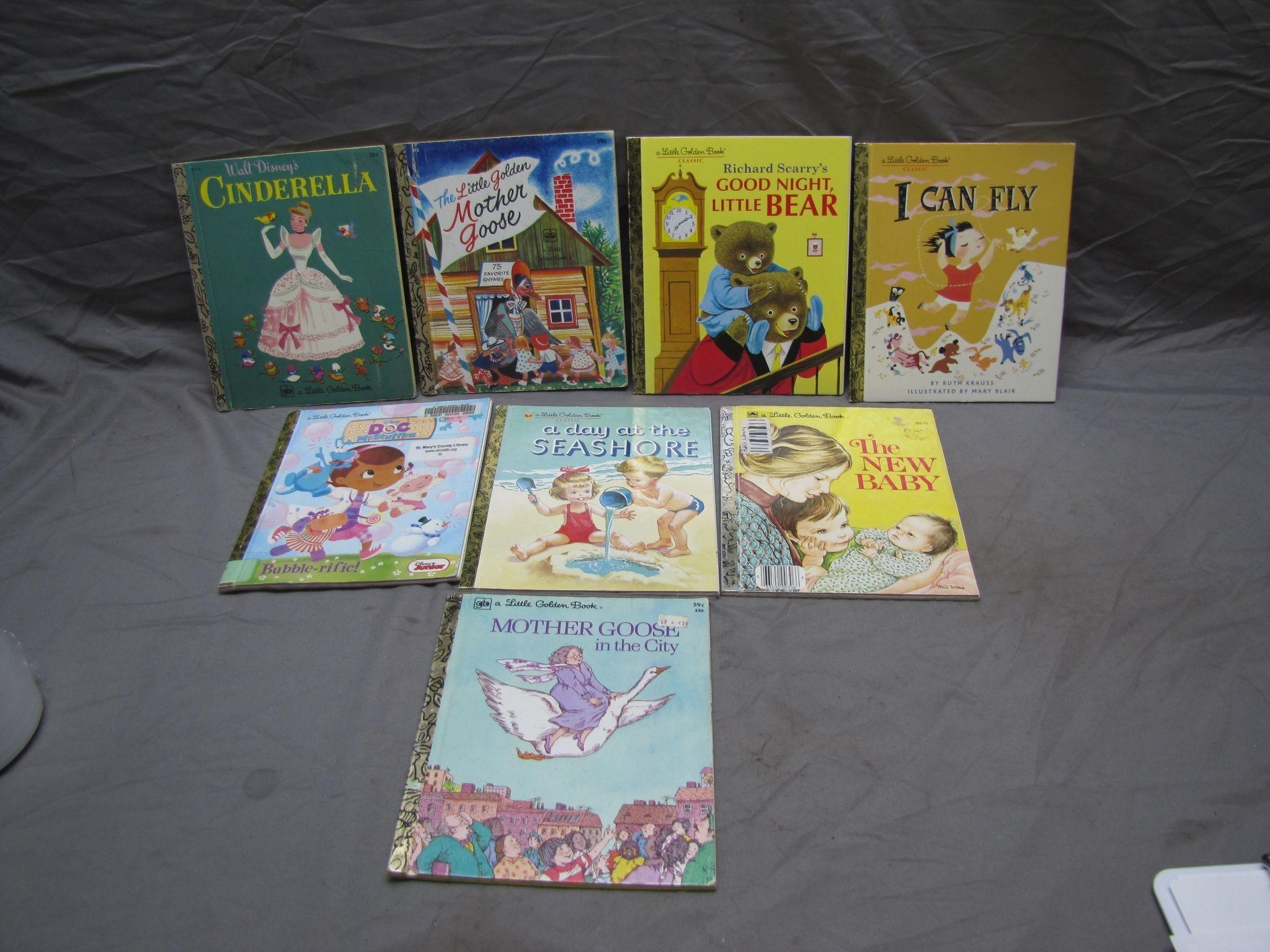 8  Assorted "A Little Golden Book" Childrens Books
