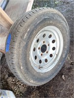 5 Hole 15" Trailer Spare Tire - holding air