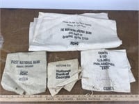 Lot of Vintage Bank Bags