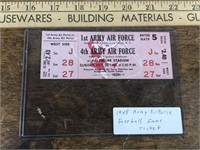 1945 Army Air Force Football Game Ticket