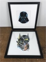 Darth Vader & Batman Framed Prints