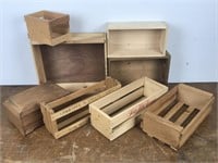 Collection of Wood Trays / Boxes
