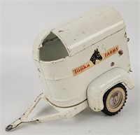 Vintage Tonka Farms Horse Trailer. Pressed Steel.