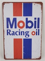 Contemporary Mobil Racing Oil Advertising Sign.