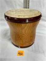 Vtg Wood Bongo Drum