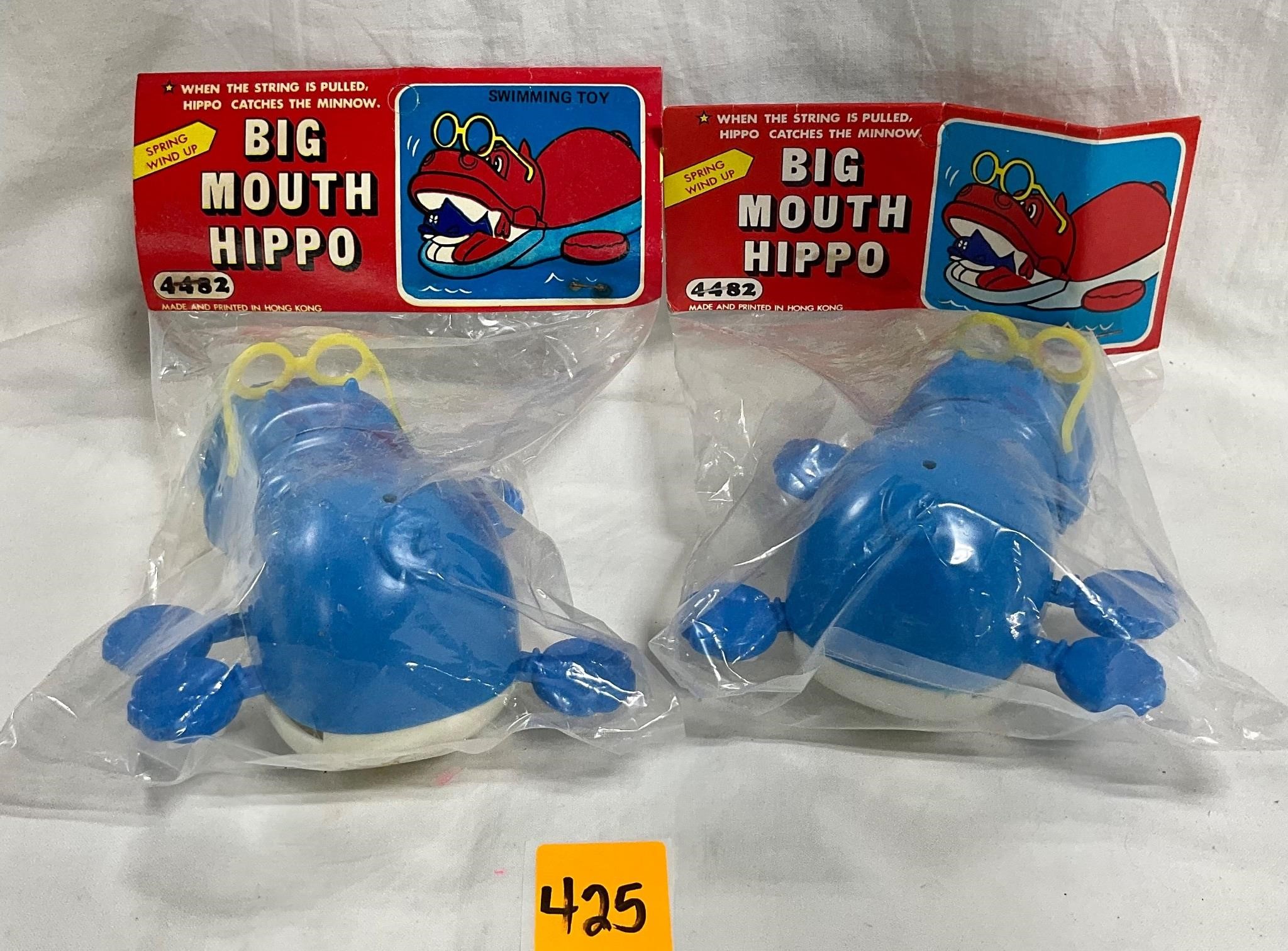 Vtg Masudaya Hong Kong ‘76 Big Mouth Hippo NEW