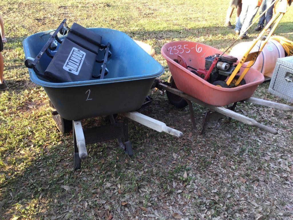 3 Wheelbarrows, Edger and Creeper