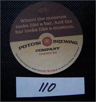 Potosi Brewing Co. Cardboard Coaster
