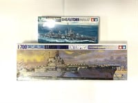 Lot of 2 Tamiya 1:700 Scale WWII Model Ships: