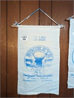 Buckeye Rolled oats feed bag hanging