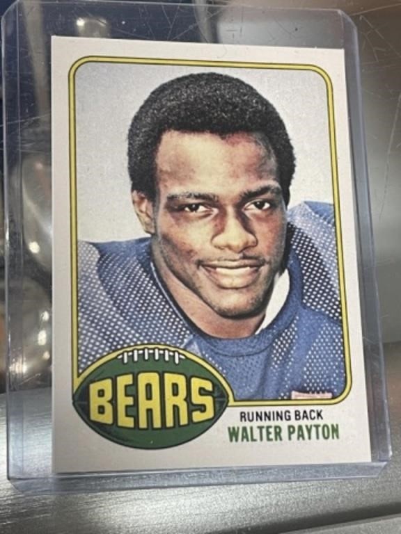 1976 TOPPS WALTER PAYTON ROOKIE CARD REPRINT