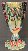 Art Glass Sculpture Figural Woman Portrait