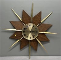 MCM Sunburst Verichron Wall Clock