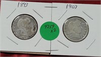 2X BID - 1893, 1907 BARBER QUARTERS