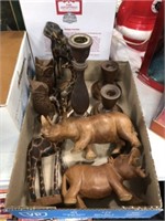 ANIMAL FIGURINES AND CANDLE HOLDERS