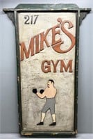 Mikes Gym Display Sign Advertising