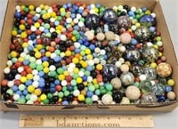 Glass & Clay Marbles Lot Collection