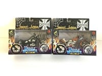 Lot of 2 Jesse James 1:18 Scale W.C. Choppers: