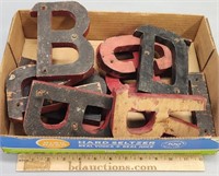Wood Letters Lot Collection