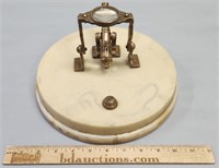 Brass & Marble Miniature Cannon Desk Model