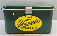 Vernor's Advertising Crate & Sign added on cooler
