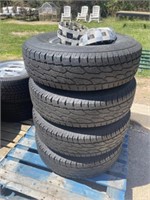 4 TIRES AND WHEEL 235/85R16