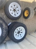 3 TRAILER TIRES AND WHEELS