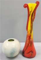 Art Glass Vases Lot MCM