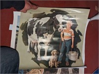 Kids and Cows posters