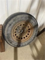 TIRE AND 6 HOLE WHEEL