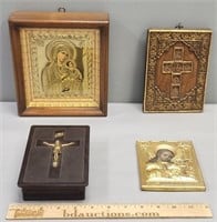Religious Eastern Orthodox Icons Lot