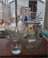Assorted Glass vases