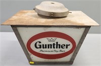 Gunther Beer Light Fixture Advertising