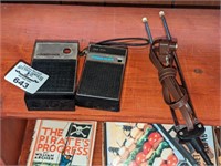 Mid Century Transistor radios and TV Antenna