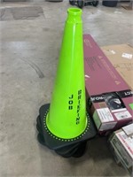 4 GREEN SAFETY CONES