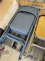 STACK OF 4 FOLDING CHAIRS