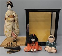 Japanese & Chinese Dolls & Case