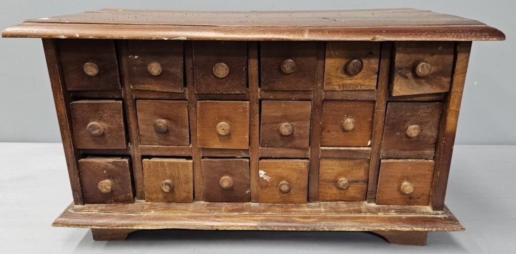 Wood Spice Apothecary Chest Drawers