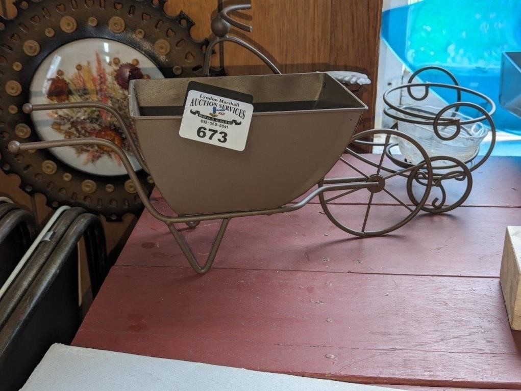 Bicycle Candle holder/Wheel barrow planter