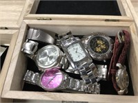 WATCHES IN WOODEN BOX