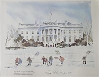 White House Presidential Print Jimmy Carter
