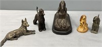 Cast Metal Dogs Lot Collection 1 Chipped