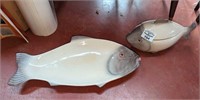 German Fish plate and covered dish