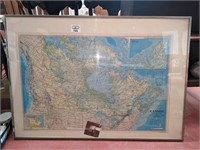 Framed Map of Canada