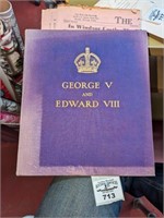 George V & Edward VIII bk/1952 The Telegram paper