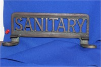 A Vintage/Antique "Sanitary" Sign