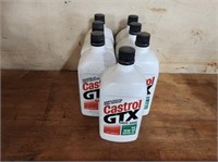 (7) QUARTS OF CASTROL GTX 10W-40 OIL